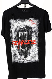 Hand Painted Collection T -fearless -black