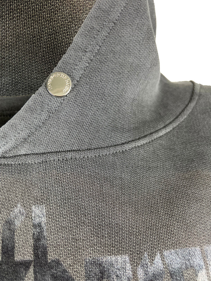 see no evil double sleeved vintage grey hoody