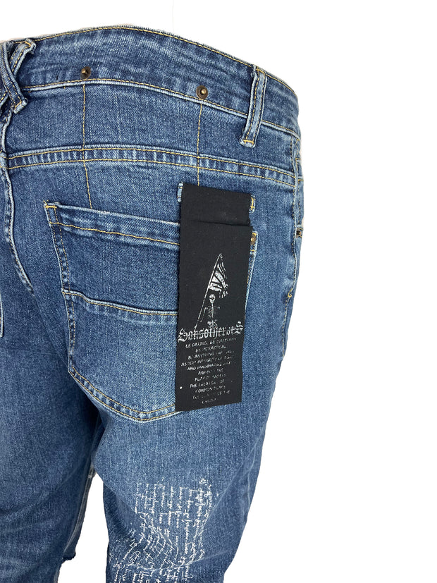 davinci vintage blue skinny denim