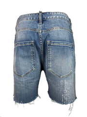 davinci vintage blue denim short