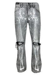 Xray distressed vintage grey kicker denim