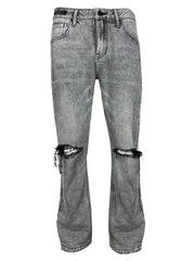 knee blast Vintage grey kicker denim