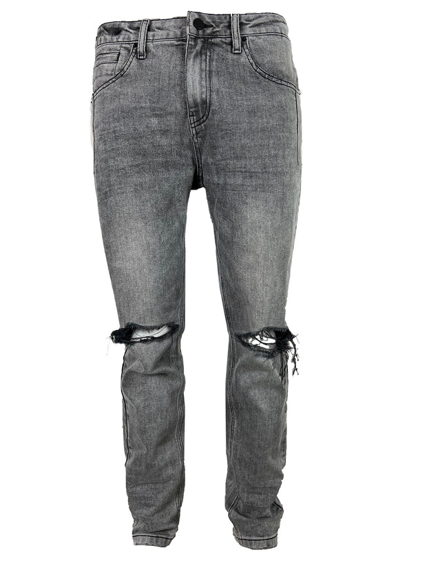 knee blast Vintage grey skinny denim