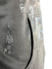 see no evil double sleeved vintage grey hoody