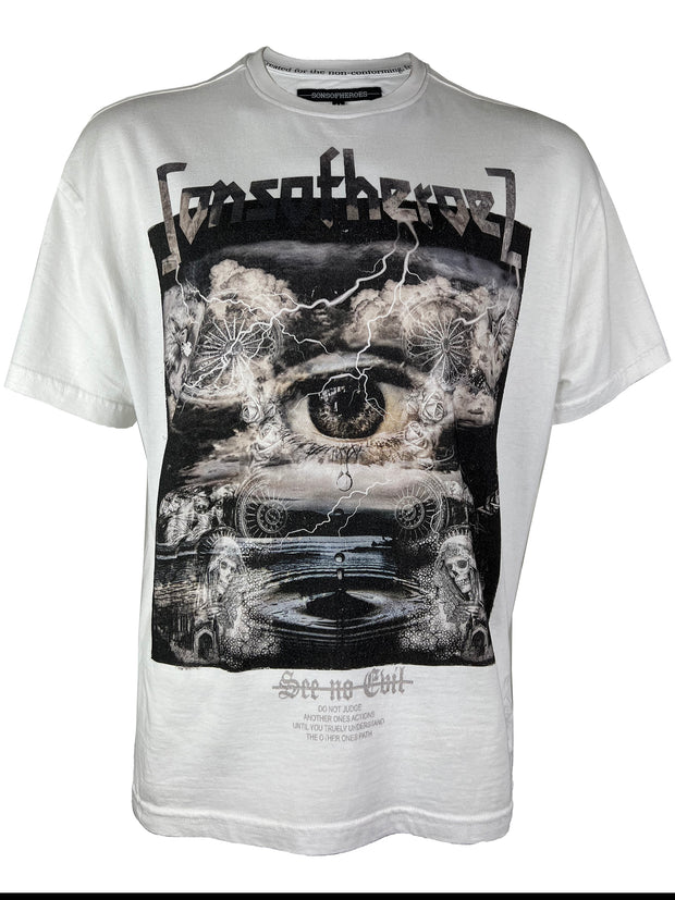 see no evil garment dye vintage t - vintage black