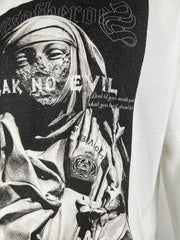 speak no evil vintage t - white