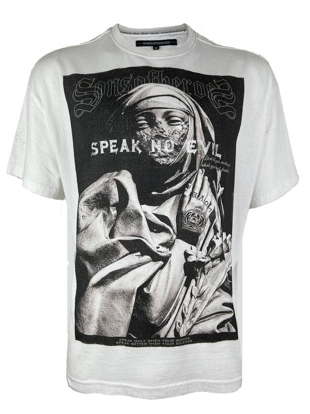 speak no evil vintage t - white